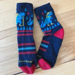 Darn Tough micro crew hiking sock, Dino theme, large